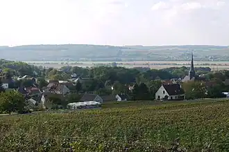 A general view of Nesles-la-Montagne