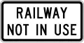 Railway Not In Use