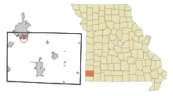 Location of Shoal Creek Estates, Missouri
