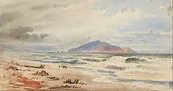 Kapiti (c. 1868), watercolour by Nicholas Chevalier