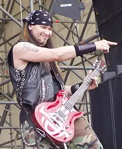 Catanese performing with Black Label Society in 2007
