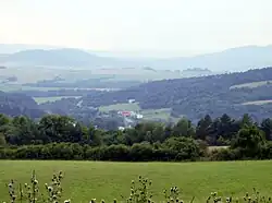 Nižná Polianka from the route to border with Poland