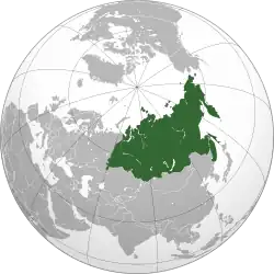 Location of North Asia.