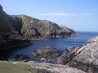 North coast of Scarp with view to the west