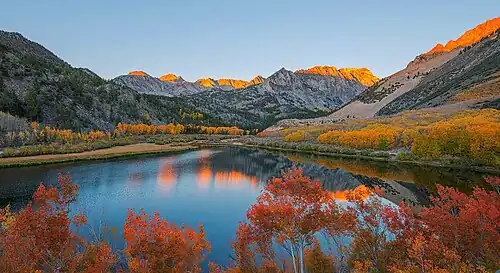 Mount George Davis (right of center) from North Lake