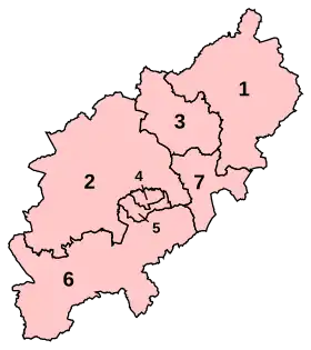2010–2024 constituencies in Northamptonshire