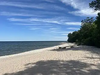 The beach at Northport