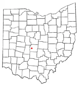 Location of Lincoln Village, Ohio