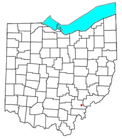 Location of Stewart, Ohio