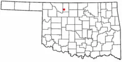 Location of Carmen, Oklahoma