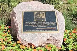 A monument marking the location of the first kiss between Barack Obama and Michelle Obama, located on the corner of 53rd Street and Dorchester Avenue.