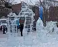 The Ottawa Winterlude’s Ice sculpture of the mythical monster Ogopogo presented in 2010