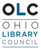 OLC up top (with L in blue, rest in black) and then name of organization underneath it