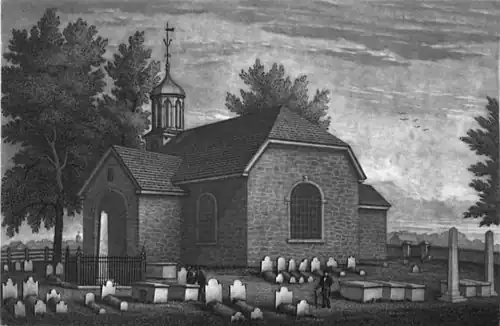 "Swede's Church" by John Sartain (1845)