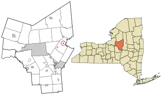 Location in Oneida County and the state of New York.
