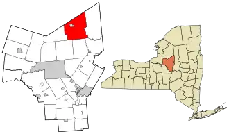 Location in Oneida County and the state of New York.