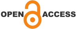 Open Access logo with dark text for contrast, on transparent background