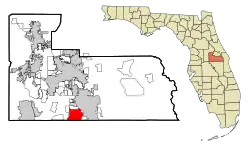Location in Orange County and the state of Florida