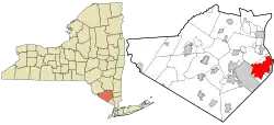 Location in New York and Orange County