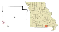 Location of Koshkonong, Missouri
