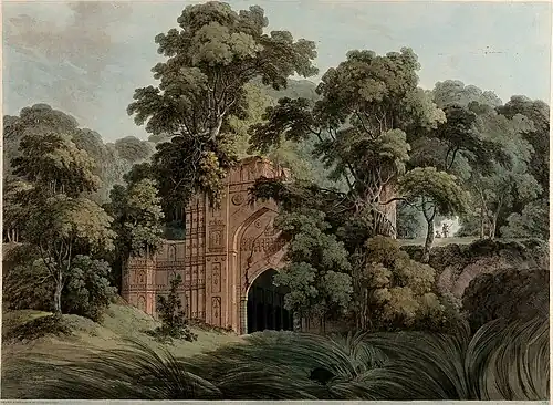 Ruins at the ancient city of Gour, 1795