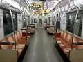 Tanimachi Line set car interior (September 2015)