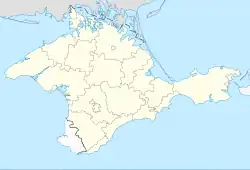 Location of&nbsp;the&nbsp;Republic of Crimea (Russia)&nbsp;(light yellow) in the Crimean Peninsula