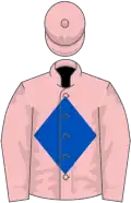 Pink, royal blue diamond