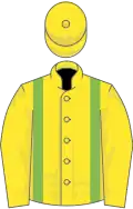 Yellow, light green braces