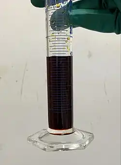 An oxidized solution of hydroiodic acid