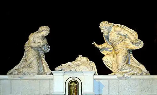 The Nativity by Michel Anguier (17th c., Chapel of the Communion)