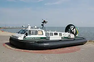 Griffon 2000TD hovercraft used for coast guard