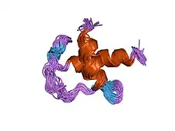 1uuc: SOLUTION STRUCTURE OF A CHIMERIC LEKTI-DOMAIN