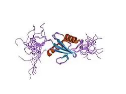 1wj6: Solution structure of RSGI RUH-024, a PB1 domain in human cDNA, KIAA0049