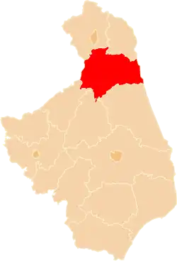 Location within the voivodeship