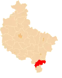 Location within the voivodeship