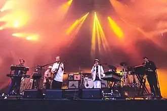Hot Chip performing at the Positivus Festival in 2016