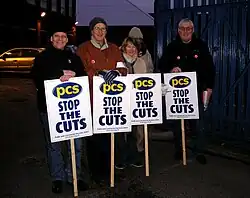 Image 32Public and Commercial Services Union members on strike in Manchester 2006.