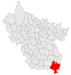 Location in Buzău County