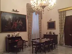 Cabinet where visiting dignitaries sign