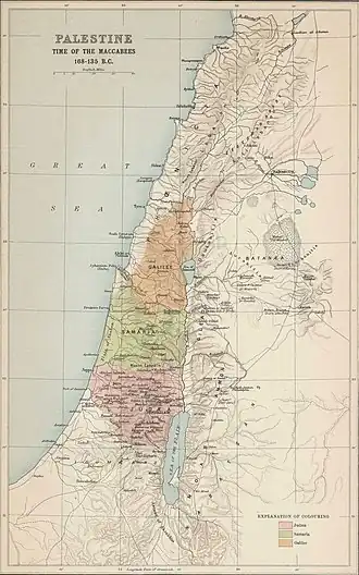 Location of Hellenistic Palestine