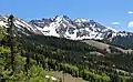 Palmyra Peak lined up with parent Silver Mountain behind
