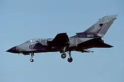 A Panavia Tornado GR1 of the Tri-National Tornado Training Establishment (TTTE).