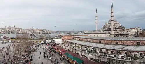 Panoramic view of Eminonu (New Mosque)