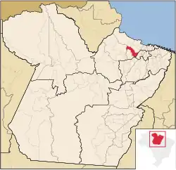 Location in the State of Pará