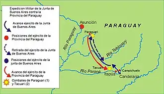 Image 5Belgrano's campaign against Paraguay (from History of Paraguay)