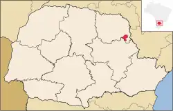 Location in Paraná