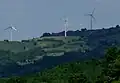 Wind farm near Scansano in the Tuscan province of Grosseto