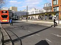 Inter-modal exchange at the bus station