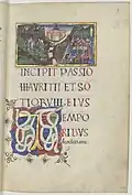 Start of the Passio, f. 9r